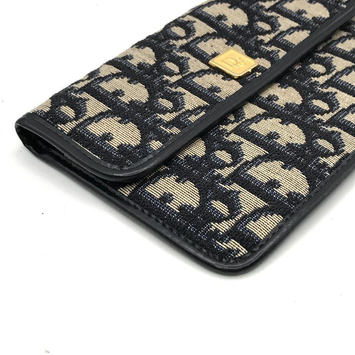 超美品 Christian Dior ディオール トロッター キャンバス ロゴ ポーチ