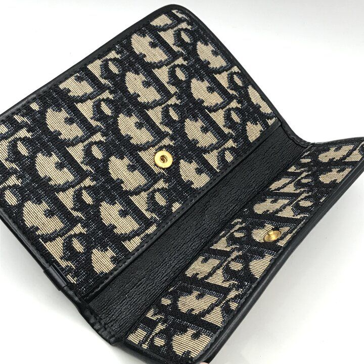 Christian Dior トロッター ブラック キャンバス ポーチ 7824 超美品 Christian Dior ディオール トロッター キャンバス ロゴ ポーチ