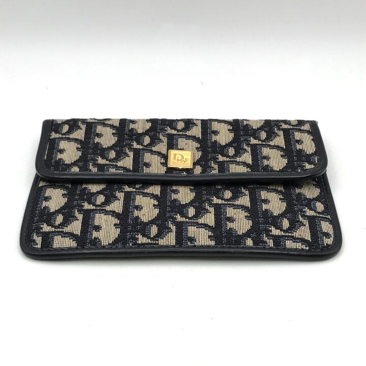 超美品 Christian Dior ディオール トロッター キャンバス ロゴ ポーチ