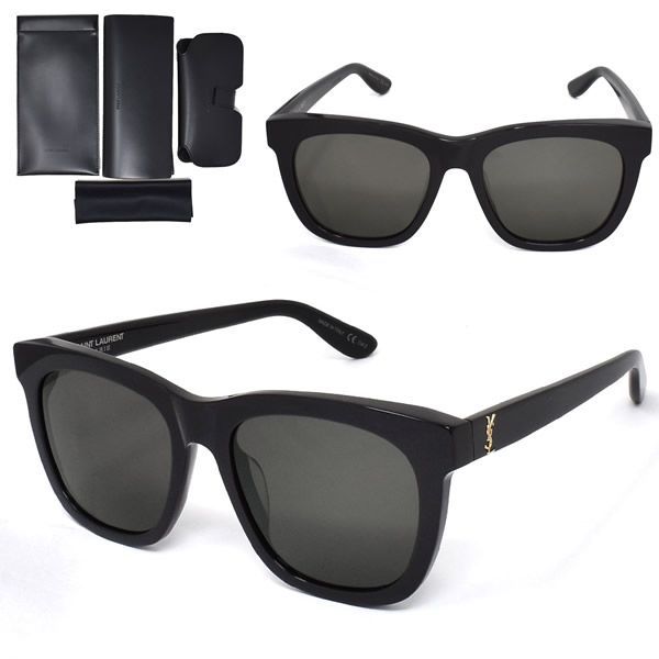 サンローラン サングラス SAINT LAURENT SL M24/K-005 サングラス アジアンフィット メンズ レディース ユニセックス SLM24K-005 ブラック グレー