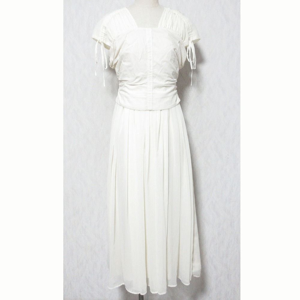 美品 Her lip to ハーリップトゥ Nuage Airy Dress ワンピース 1251305131 サイズS オフホワイト レディース 古着 中古 USED 9,494円