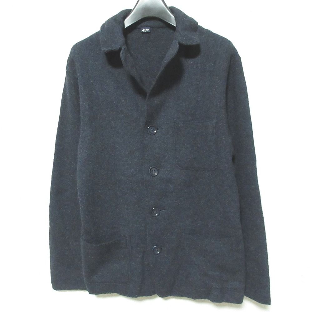 美品 45R フォーティファイブアール フロート縮絨の908ジャケット 81110464 ネイビー レディース 古着 中古 USED