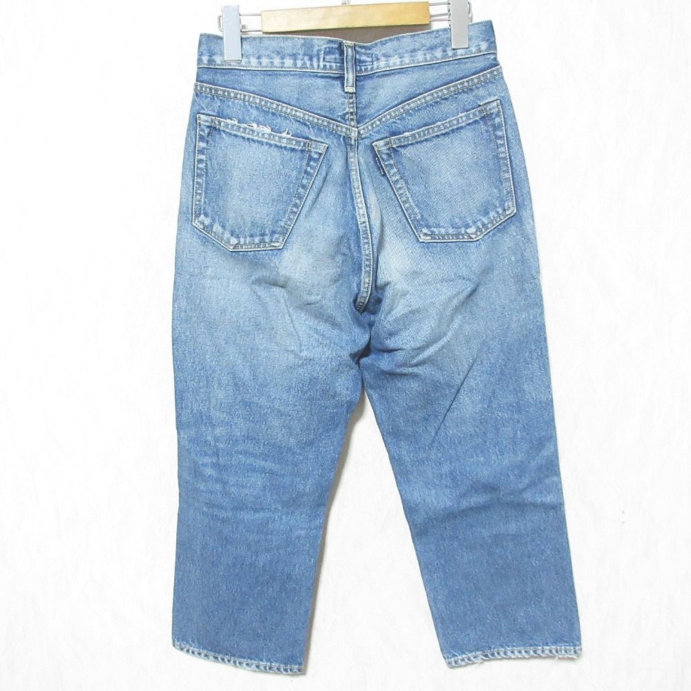 美品 MADISONBLUE マディソンブルー CRASHED SAROUEL PT DENIM デニムパンツ MB224-3001 サイズXXS インディゴブルー レディース 古着 中古 USED