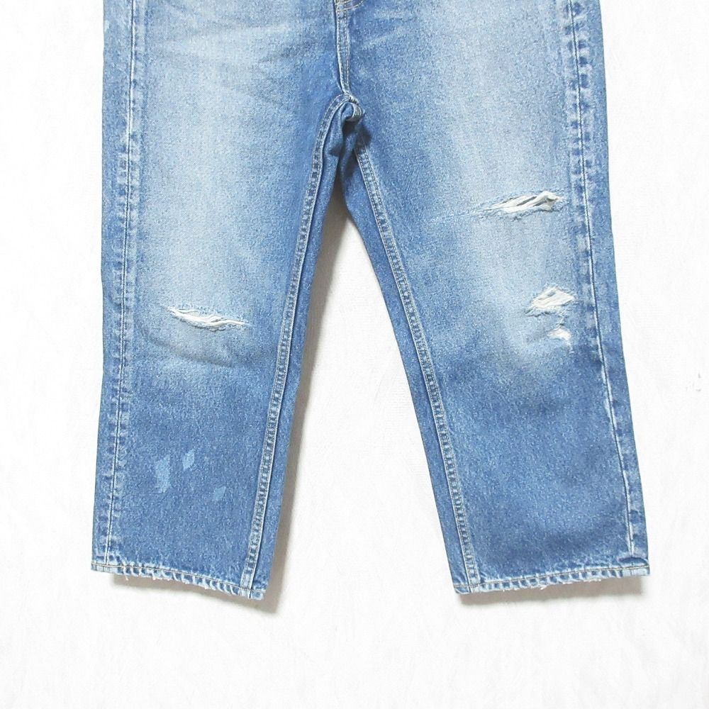 美品 MADISONBLUE マディソンブルー CRASHED SAROUEL PT DENIM デニムパンツ MB224-3001 サイズXXS インディゴブルー レディース 古着 中古 USED