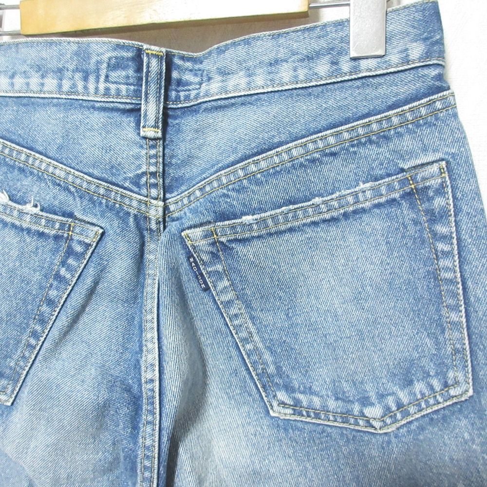 美品 MADISONBLUE マディソンブルー CRASHED SAROUEL PT DENIM デニムパンツ MB224-3001 サイズXXS インディゴブルー レディース 古着 中古 USED