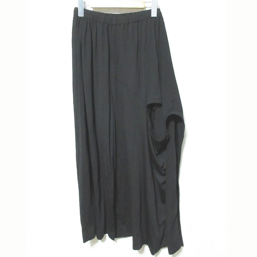 美品 AD1991 COMME des GARCONS NOIR コムデギャルソン ノアール ラップパンツ AP-21003M サイズM ブラック レディース 古着 中古 USED