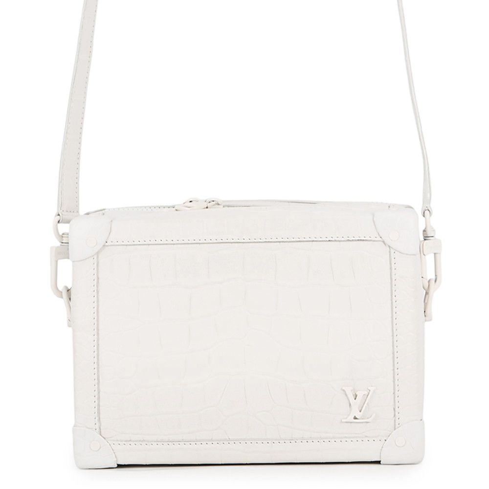 ルイヴィトン ショルダーバッグ クロコダイル ソフトトランク N95537 LOUIS VUITTON ヴィトン バッグ 白