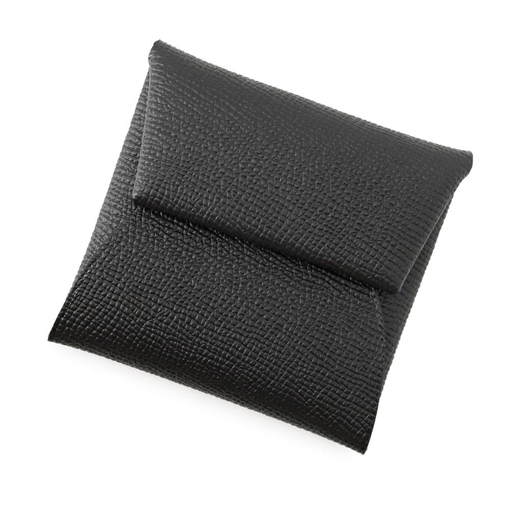 エルメス コインケース バスティア ブラック エプソン W刻印 HERMES 財布