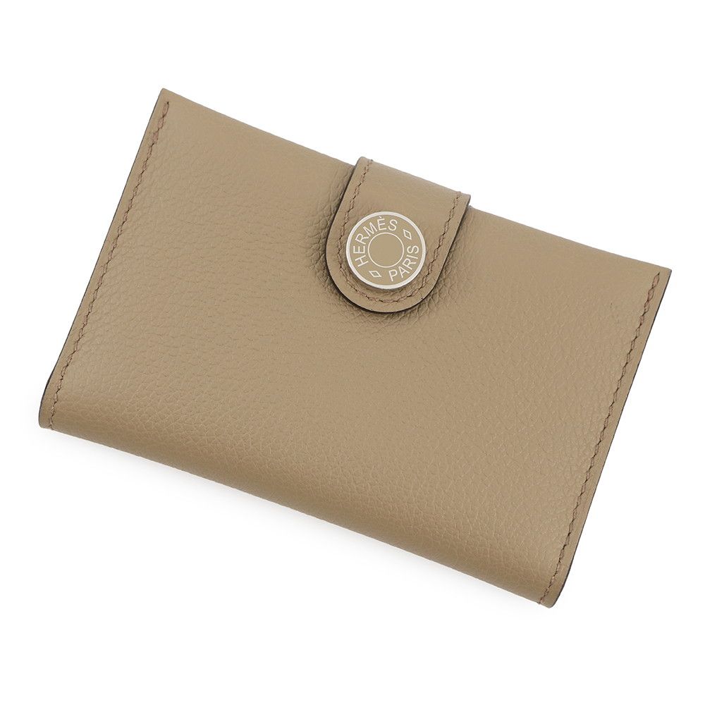 エルメス カードケース RMS ベージュドゥワイマール/シルバー金具 エバーカラー G刻印 HERMES 名刺入れ