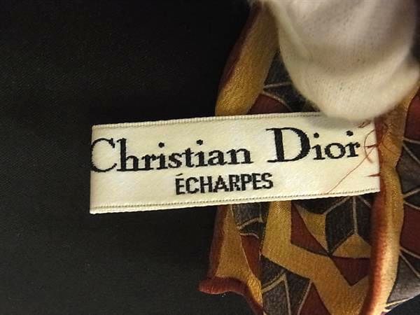 ChristianDior クリスチャンディオール シルク100% 大判 スカーフ