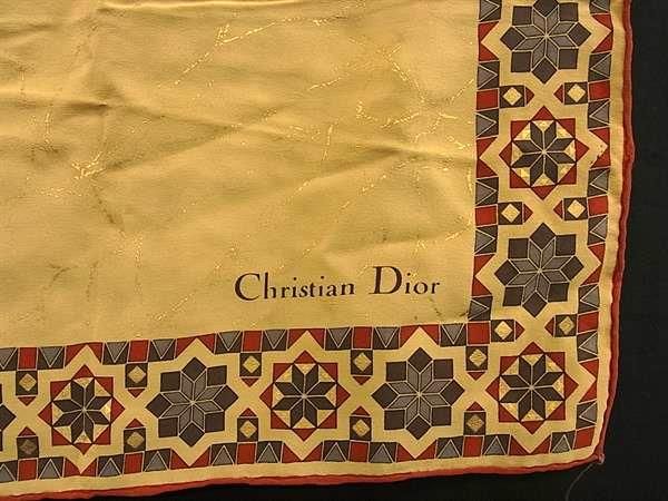ChristianDior クリスチャンディオール シルク100% 大判 スカーフ