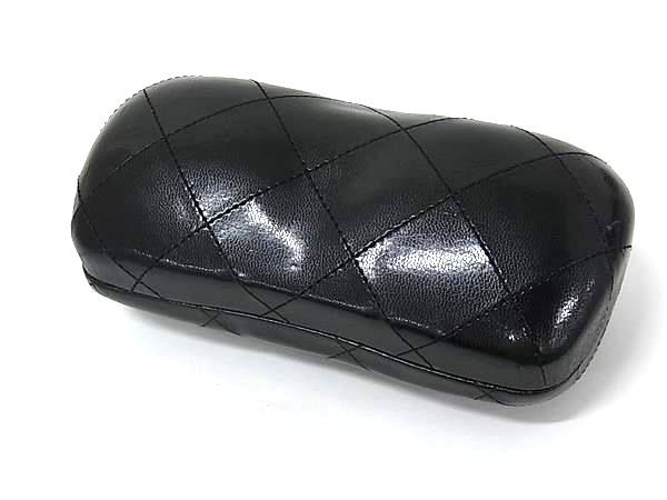 □美品□ CHANEL シャネル ココマーク マトラッセ レザー メガネケース