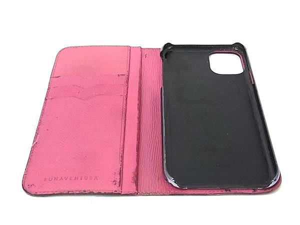 BONAVENTURA iPhone11 レザー手帳型ケース ネイビー Bランク - メルカリ