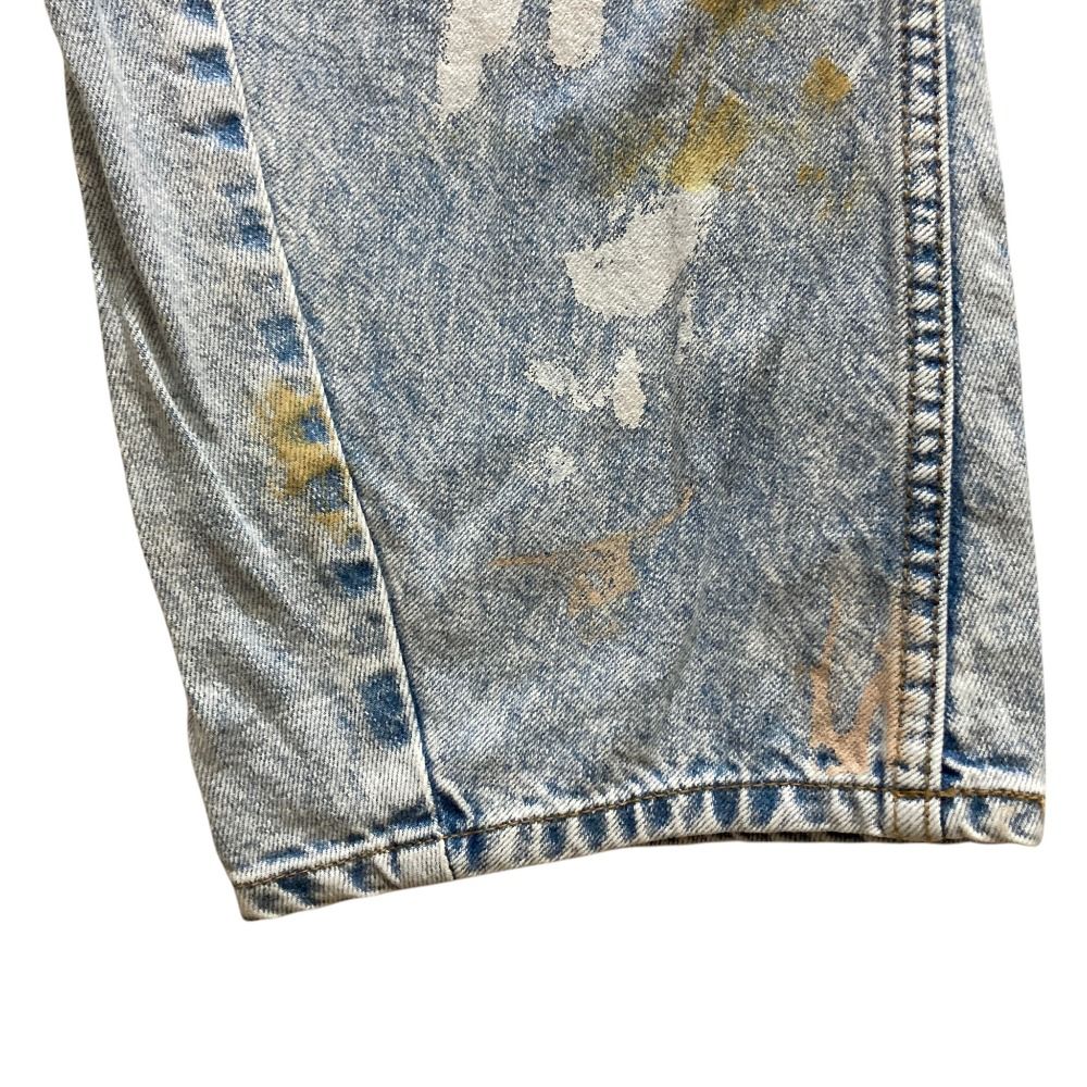 美品 ヴィヴィアンウエストウッド アングロマニア ペイント デニムスカート 38 美品 Vivienne Westwood ヴィヴィアンウエストウッド アングロマニア