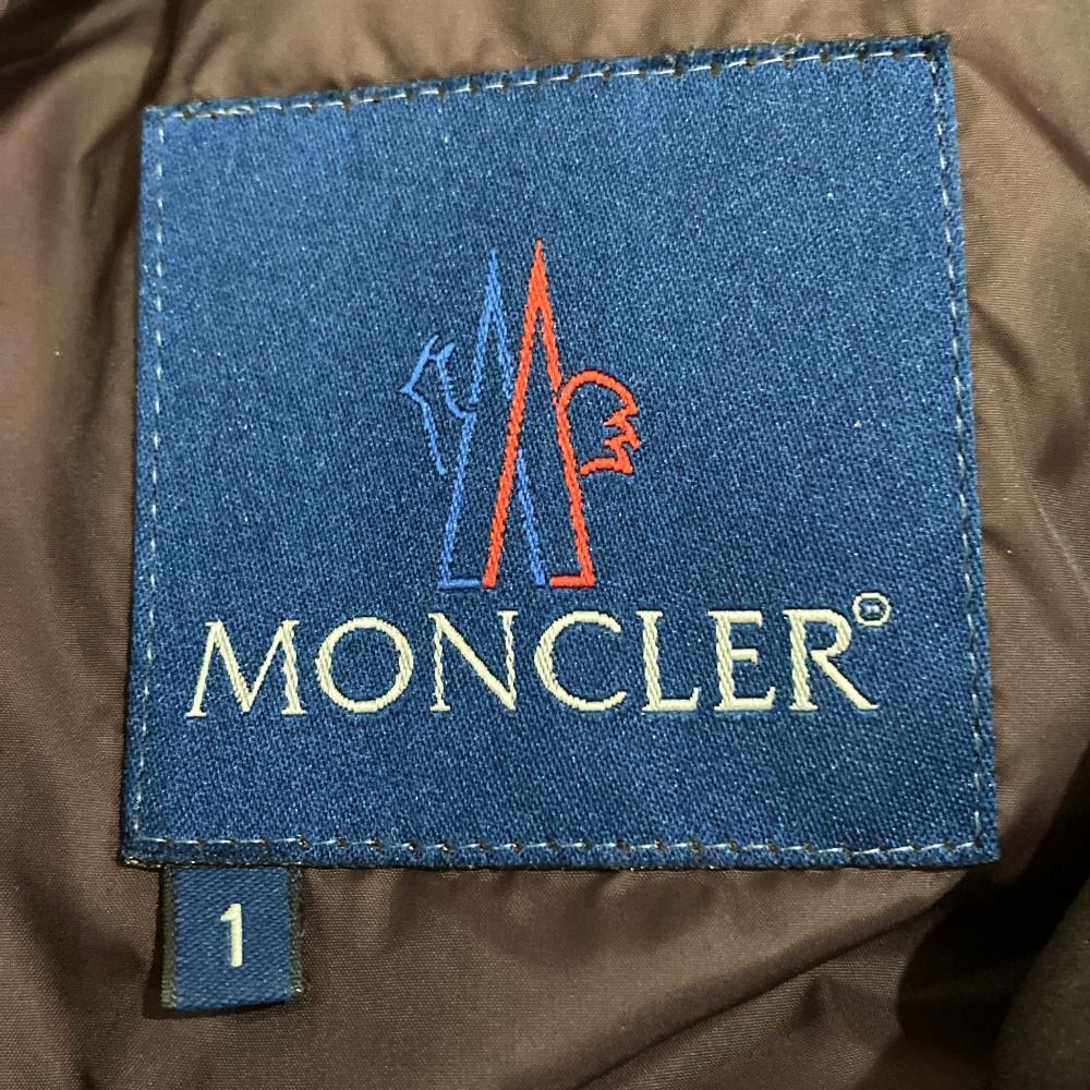 美品 MONCLER モンクレール 青タグ ダウンコート SIZE1 ブラウン 