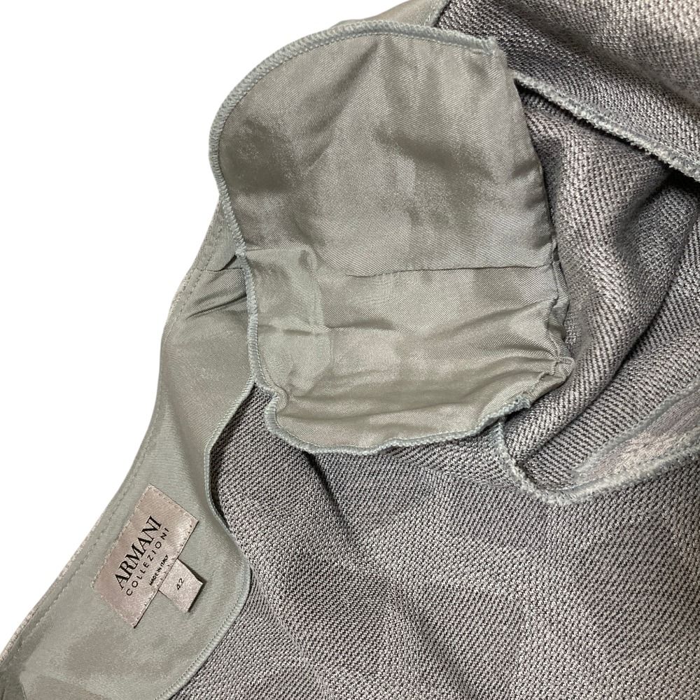 美品 ARMANI COLLEZIONI アルマーニコレツォーニ ノーカラージャケット