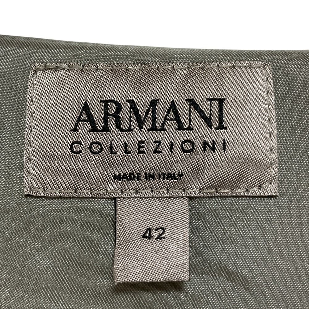美品 ARMANI COLLEZIONI アルマーニコレツォーニ ノーカラージャケット