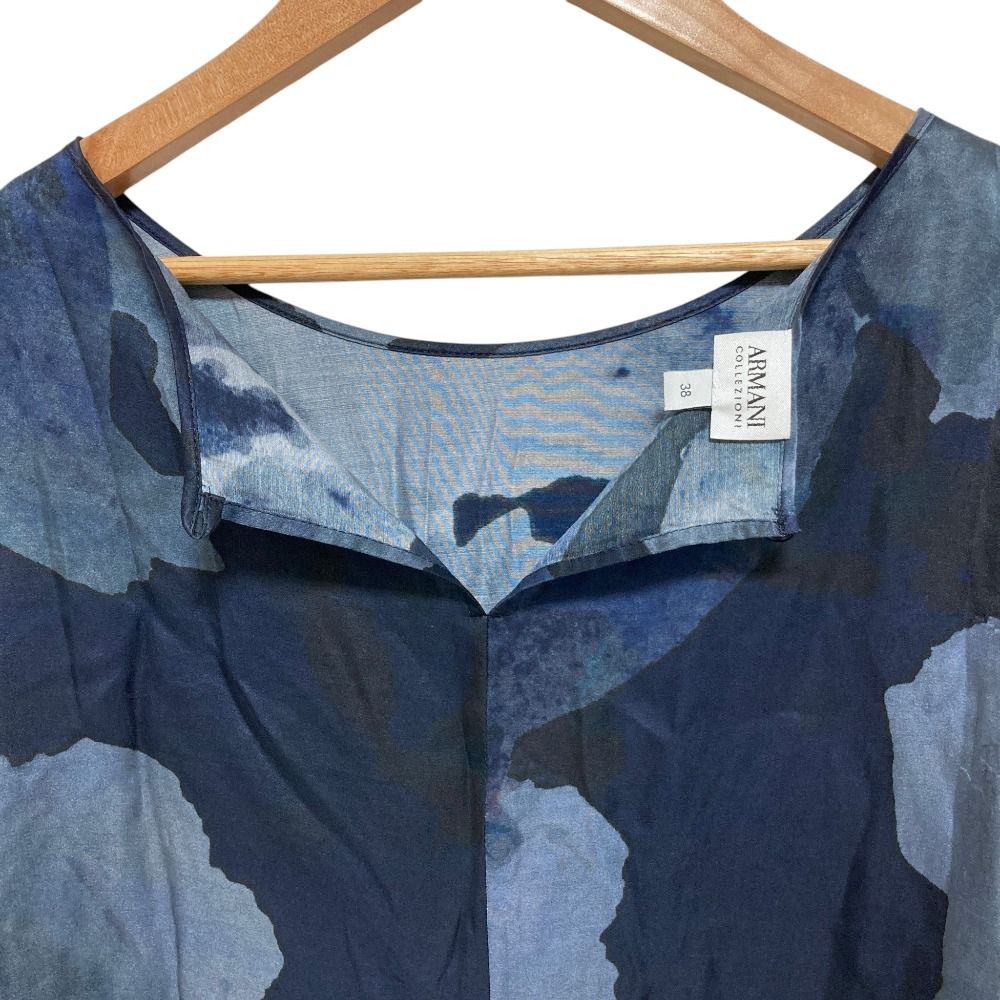 美品 ARMANI COLLEZIONI アルマーニコレッツォーニ 総柄 シルク
