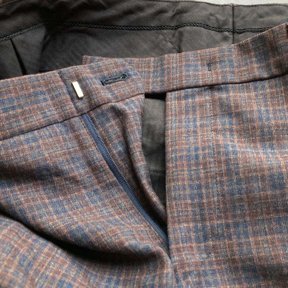 美品 Paul Smith ポールスミス チェック テーパード トラウザーズ