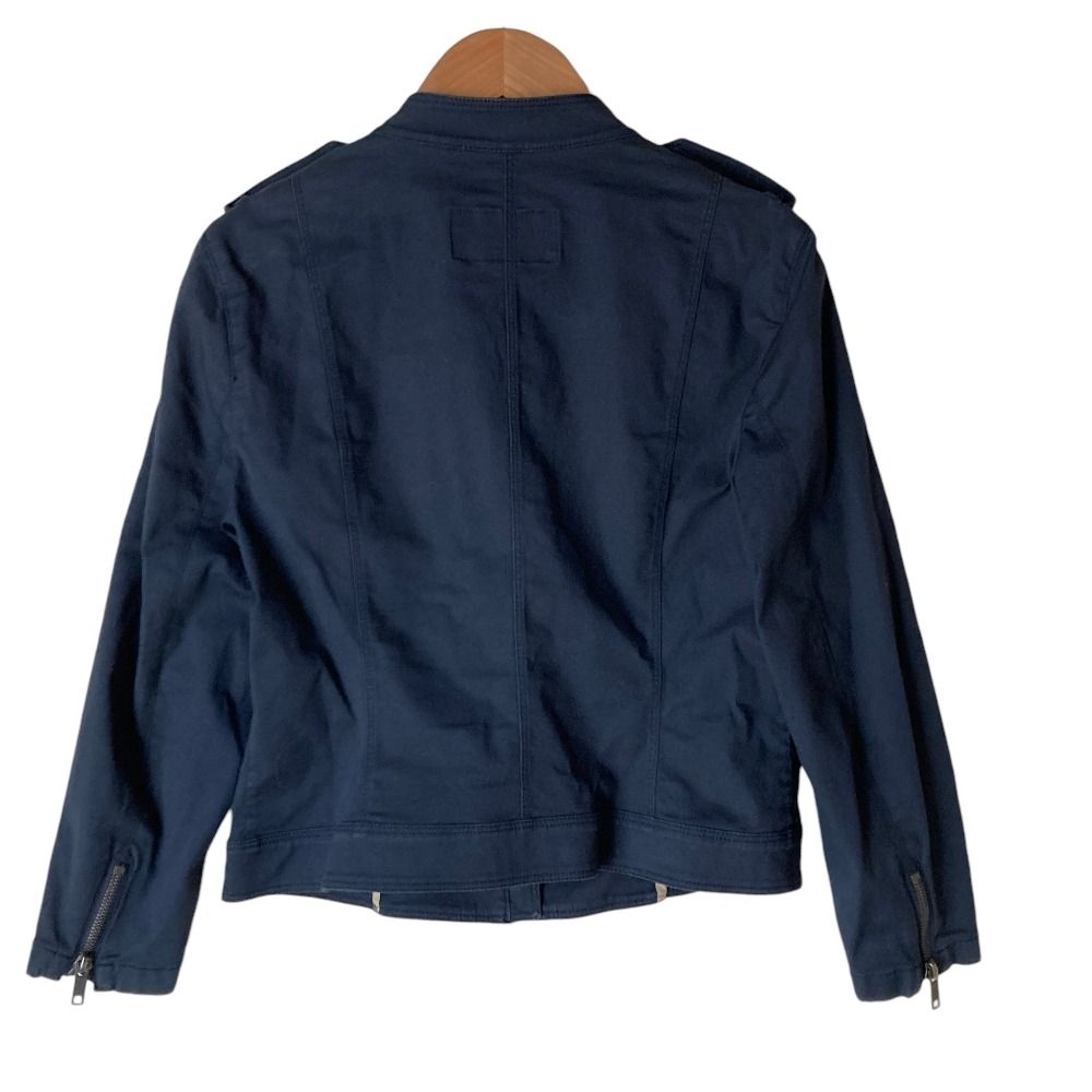 美品 Burberry London バーバリーロンドン コットンバイカージャケット