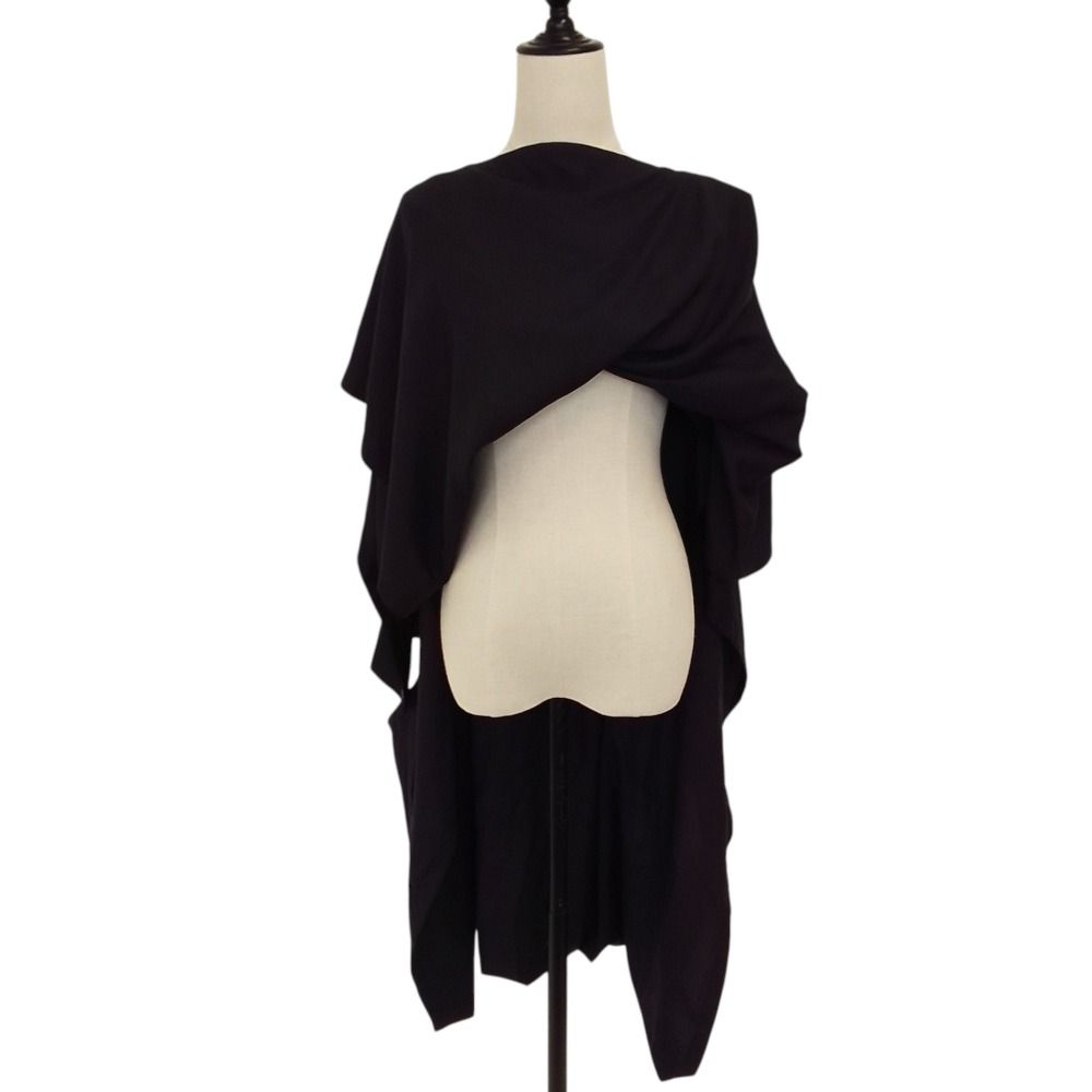 美品 24AW ISSEY MIYAKE イッセイミヤケ カットアウトデザイン 変形ワンピース IM43FJ086 サイズ2 ダークネイビー レディース 古着 中古 USED