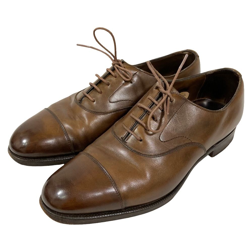 良品 EDWARD GREEN エドワードグリーン チェルシー ドレスシューズ　ビジネスシューズ 50408 サイズ6.5 約25cm ブラウン メンズ 古着 中古 USED
