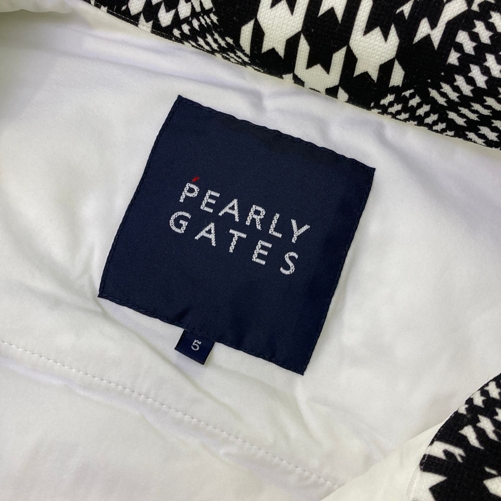 サイズ：5 PEARLY GATES パーリーゲイツ 中綿 ジップベスト 総柄