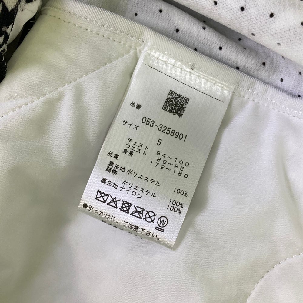 サイズ：5 PEARLY GATES パーリーゲイツ 中綿 ジップベスト 総柄