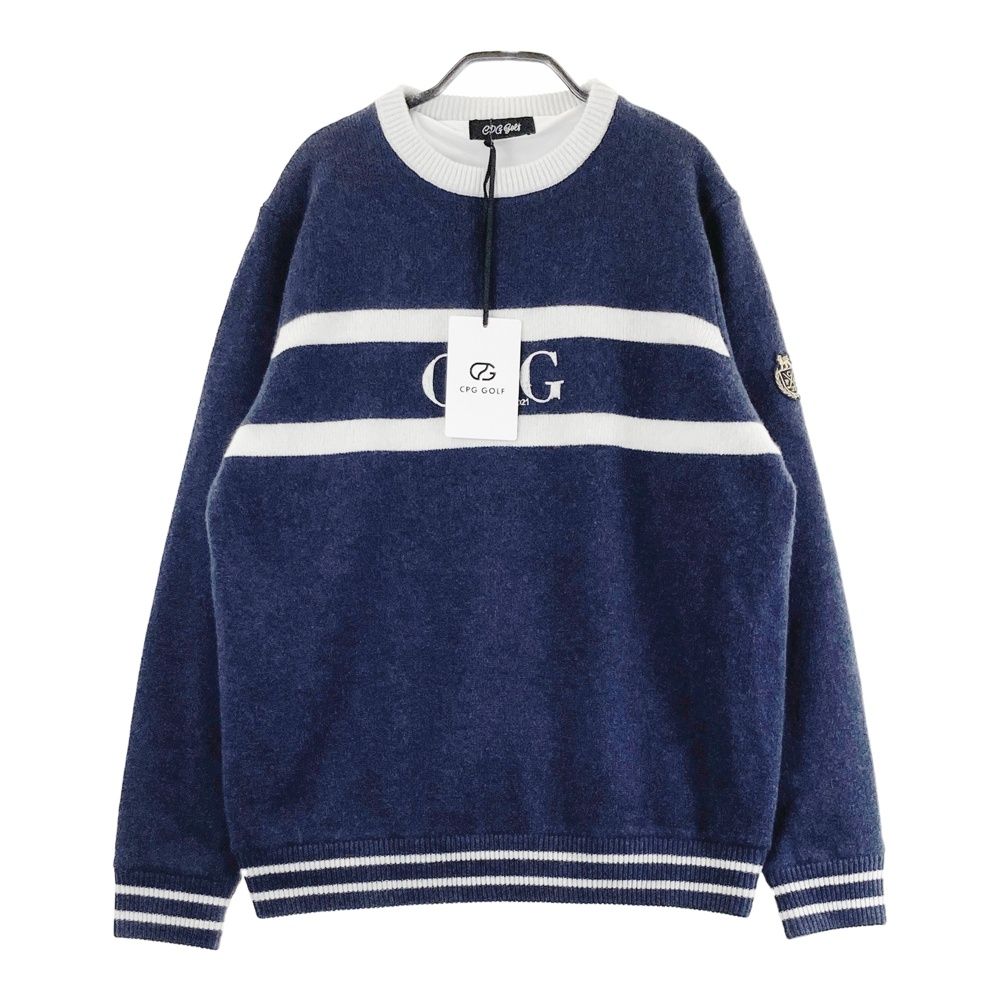 サイズ：3 CPG GOLF シーピージーゴルフ 1308-25243 ニット セーター ネイビー系 [240101676267] ゴルフウェア レディース ストスト