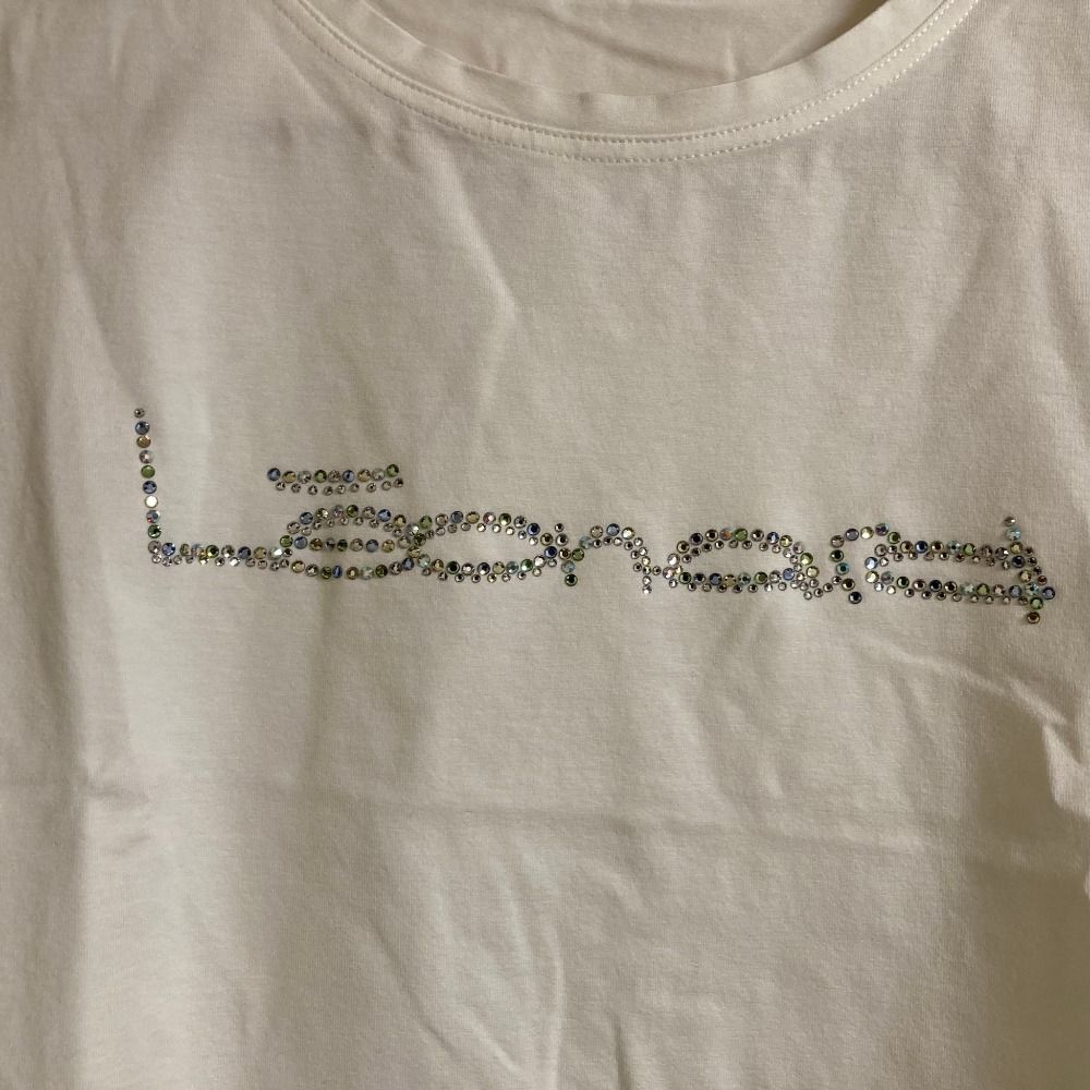 Tシャツレオナール 美品 LEONARD レオナールファッション ラインストーンロゴ Tシャツ