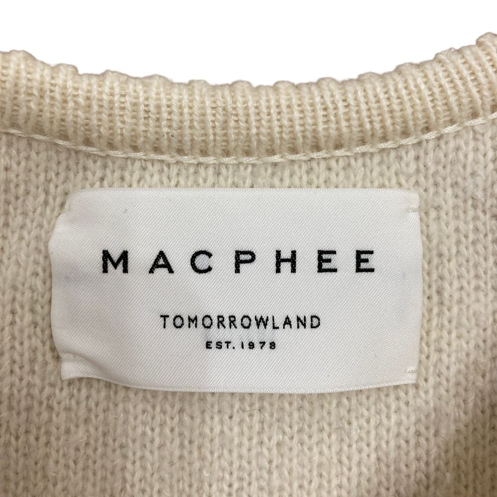 美品 23AW MACPHEE マカフィー トゥモローランド ムートン Vネック