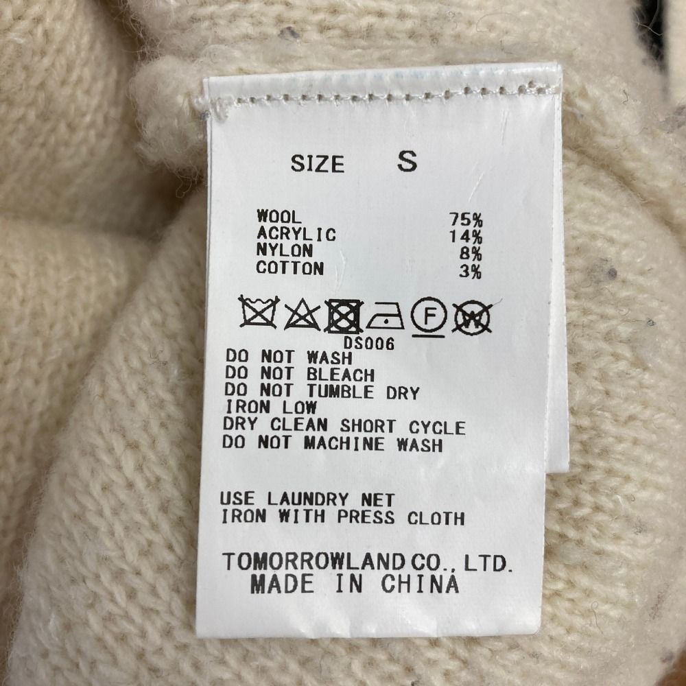 美品 23AW MACPHEE マカフィー トゥモローランド ムートン Vネック