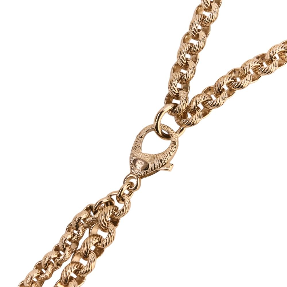 美品 CHANEL シャネル B19S ロゴチャーム ココマーク チェーンベルト