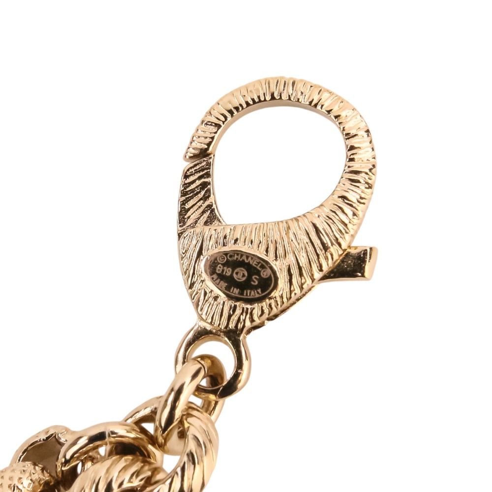 美品 CHANEL シャネル B19S ロゴチャーム ココマーク チェーンベルト