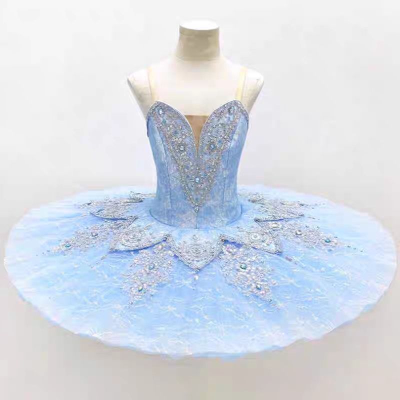 バレエチュチュ tutu バレエ衣装 子供 大人サイズ揃い発表会 舞台衣装 クラシック プロ仕様 練習着 チュール 刺繍