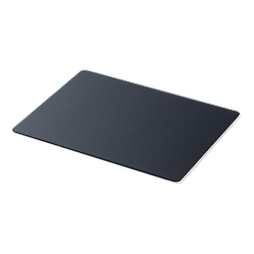 サンワダイレクト ガラスマウスパッド ゲーミング 強化ガラス 35×26cm 厚さ3mm 硬度9H Mサイズ ブラック 200-MPD034BK-MJu