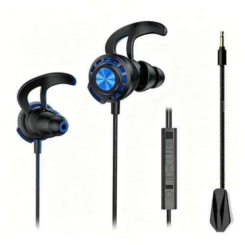 イヤホン 有線 ゲーミングイヤホン ゲーミングイヤホン マイク付き有線HiFi クリア通話 イヤホンマイク 快適な装着感遅延なしタイプシー 重低音 リモコン付き カナル型 小型?軽量 防水イヤホンマイクミュート機能 ps4 ps5 switch PC パソJu