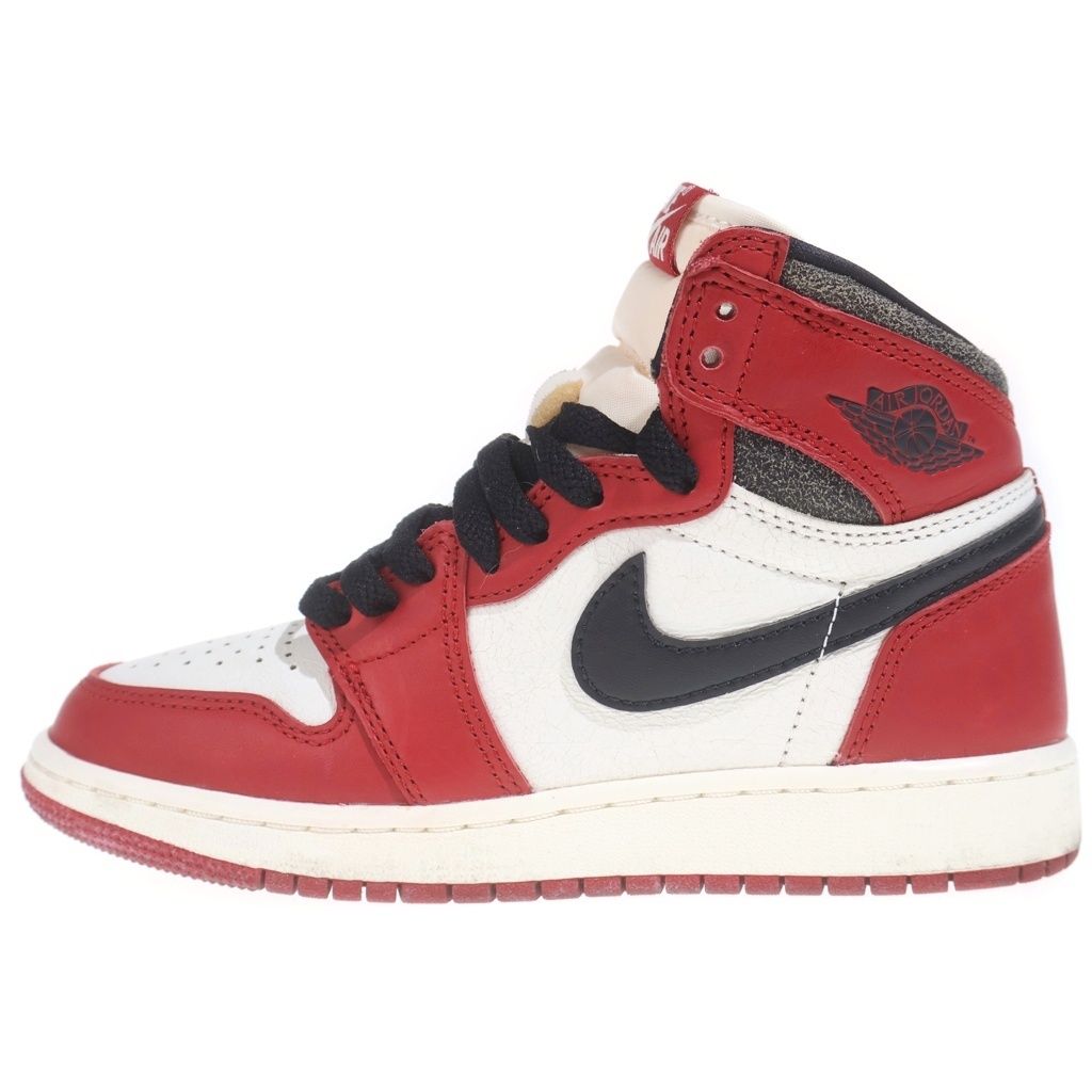 NIKE (ナイキ) GS Air Jordan 1 GS エアジョーダン1 OG ロスト & ファウンド/シカゴ ハイカットスニーカー レッド US3.5Y/22.5cm FD1437-612