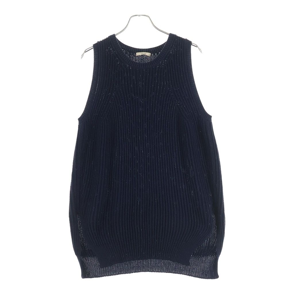 CELINE (セリーヌ) Kint Vest フィービー ファイロ期 クルーネックニットセーター ベスト ネイビー レディース 2 3M67/3259