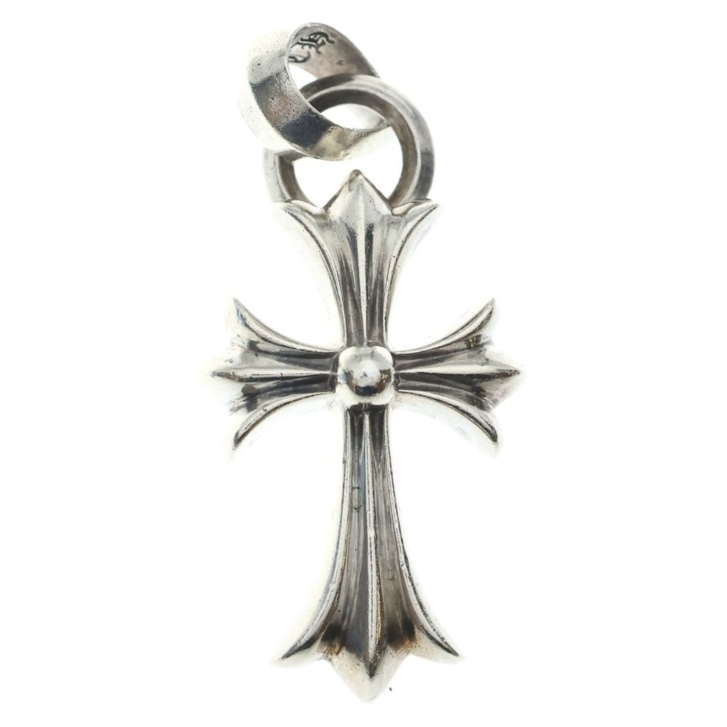 CHROME HEARTS (クロムハーツ) CH CRS SML W/BALE Wベイル スモールCHクロス ペンダントトップ シルバー BCA218