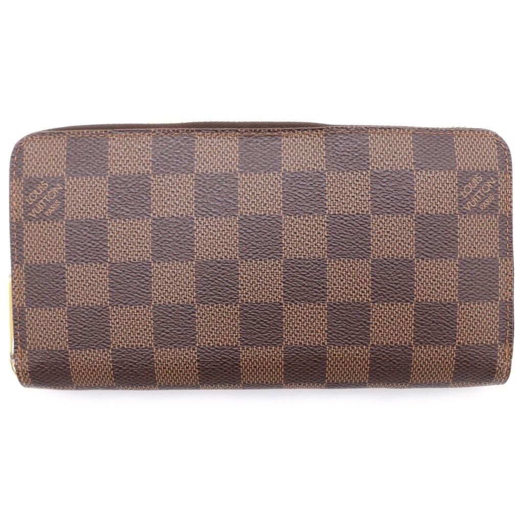 LOUIS VUITTON (ルイヴィトン) ダミエ ジッピーウォレット ラウンドファスナー 長財布 ブラウン N60015