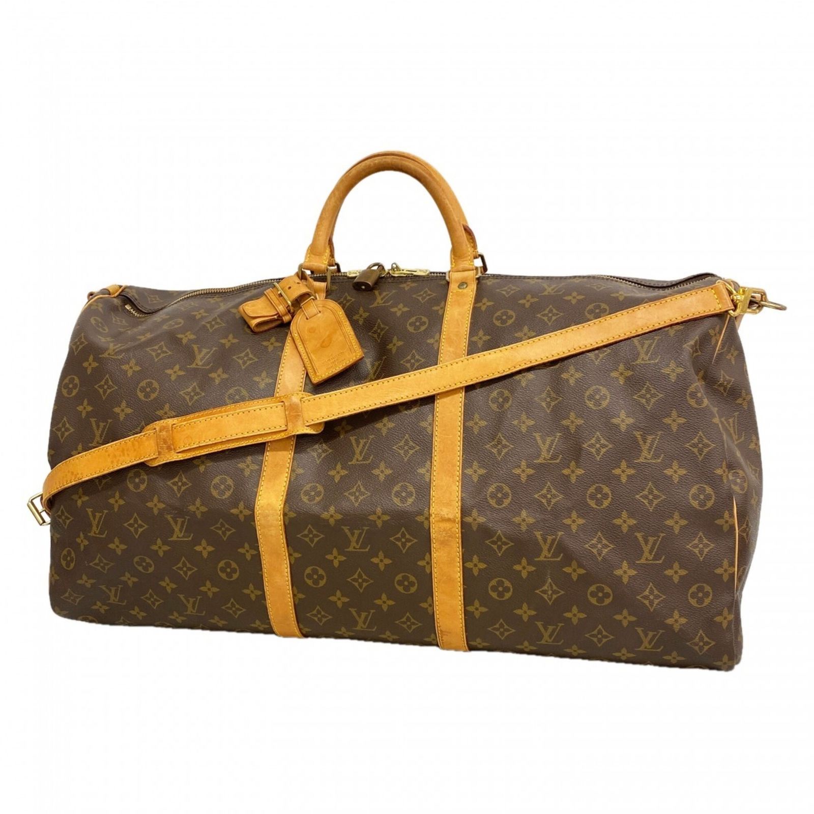 ルイ・ヴィトン(Louis Vuitton) ルイ・ヴィトン バッグ・ボストンバッグ モノグラム キーポルバンドリエール60 M41412 ブラウンメンズ レディース