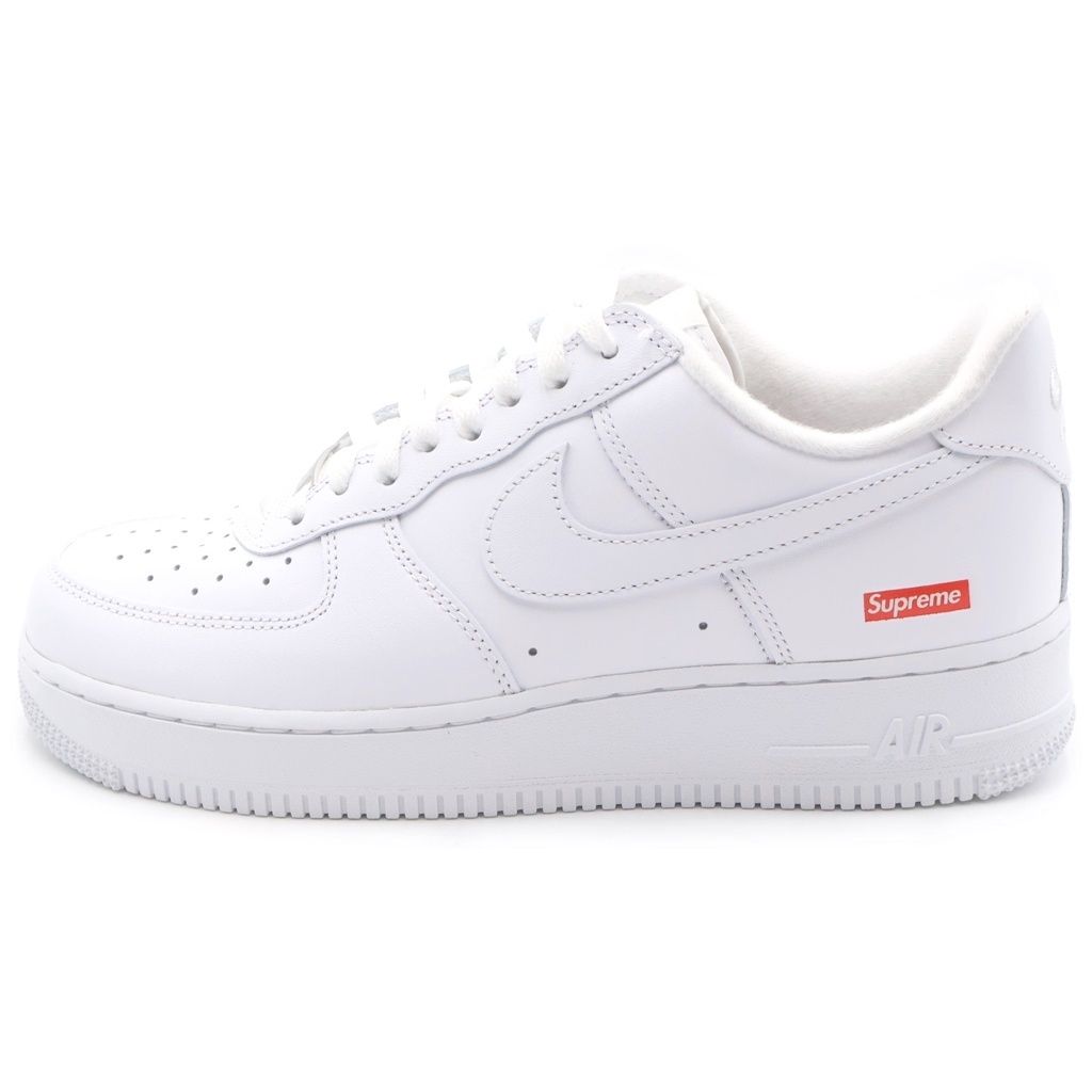 NIKE (ナイキ) ×SUPREME AIR FORCE 1 LOW SP シュプリーム エアフォース 1 レザーローカットスニーカー ホワイト US8.5/26.5cm CU9225-100