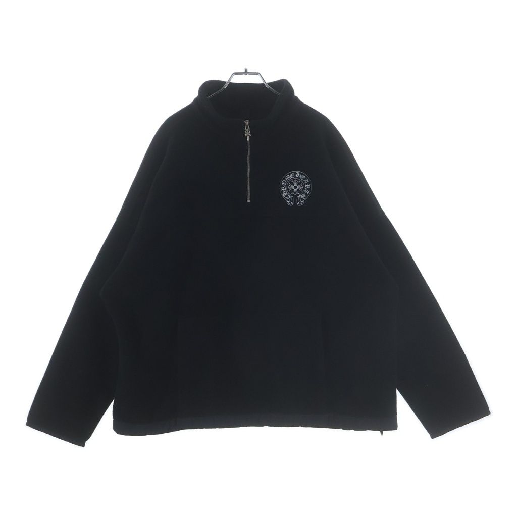CHROME HEARTS (クロムハーツ) YNT U DETENT HDPL FLC クロスボールボタンフリース