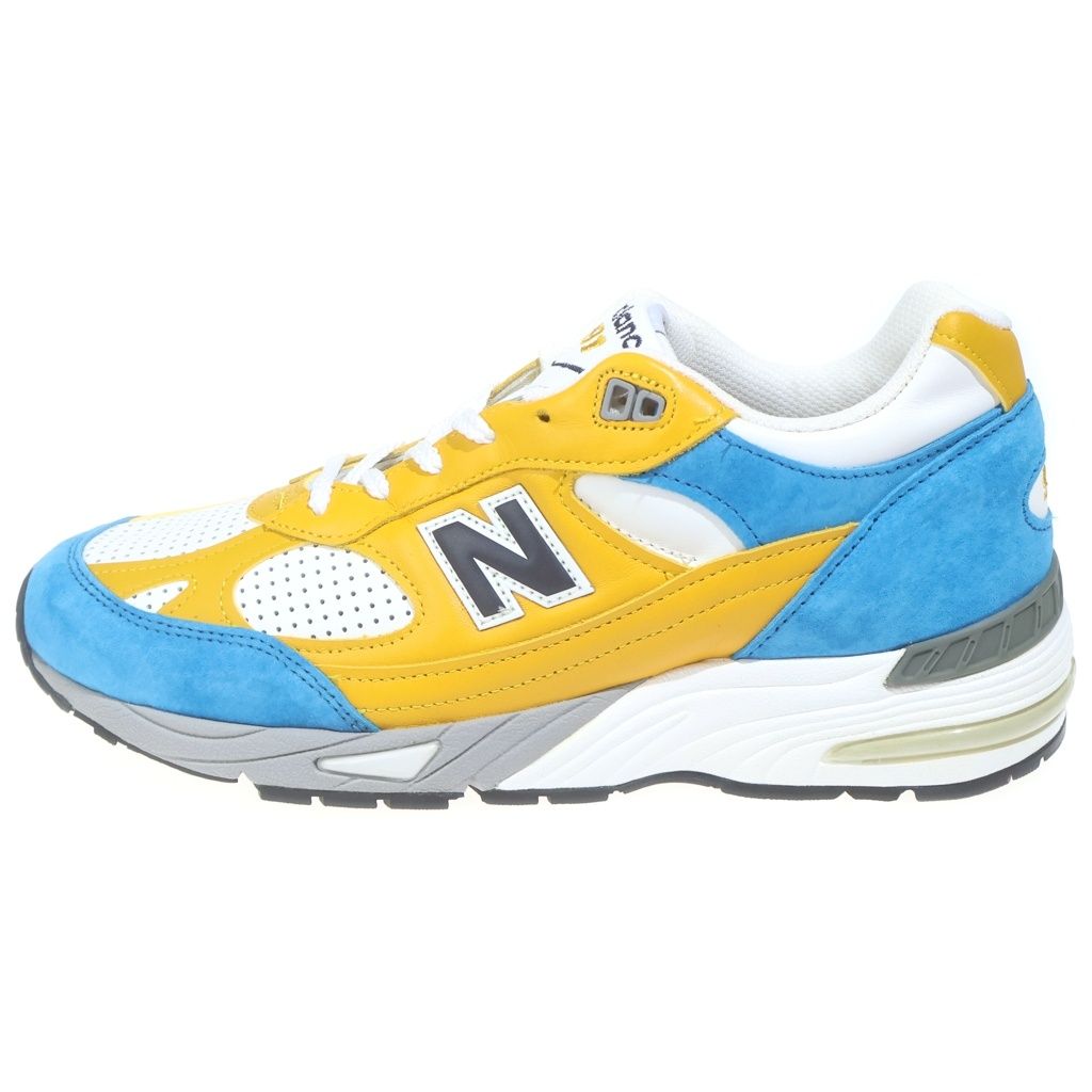 New Balance (ニューバランス) ×SNS M991EF スニーカーズエンスタッフ ローカットスニーカー イエロー/ブルー US9/27cm