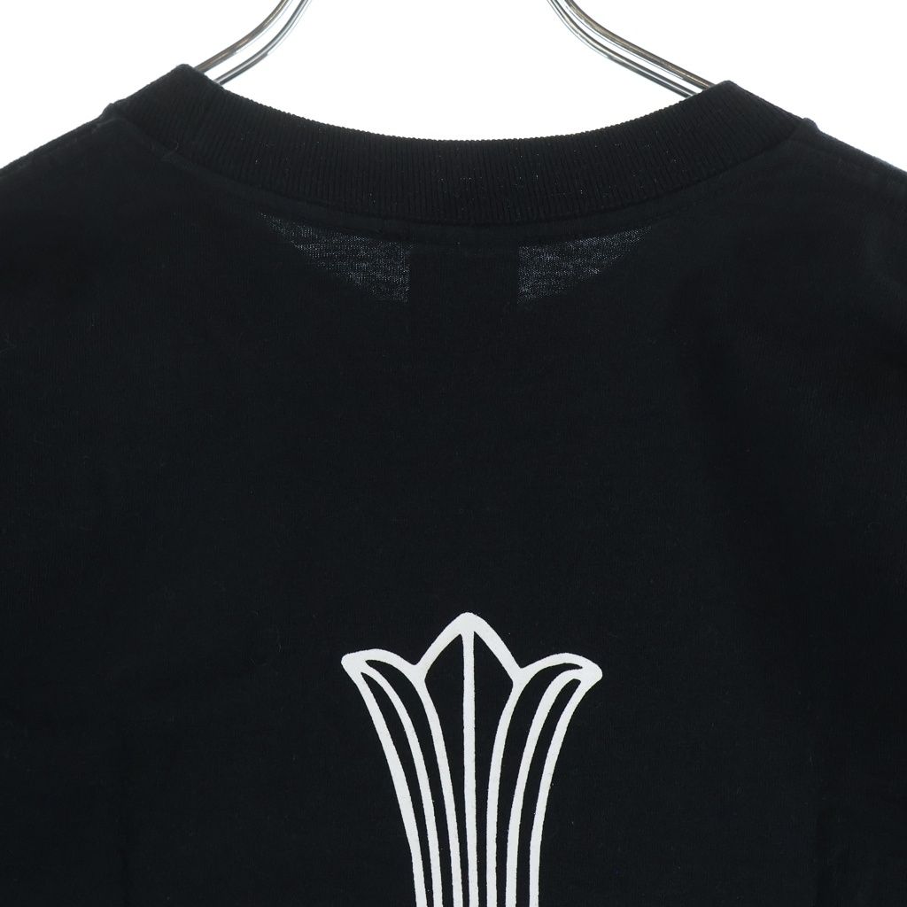 CHROME HEARTS (クロムハーツ) OLD S/S オールド ネックロゴ バックCHクロスプリント 半袖Tシャツカットソー