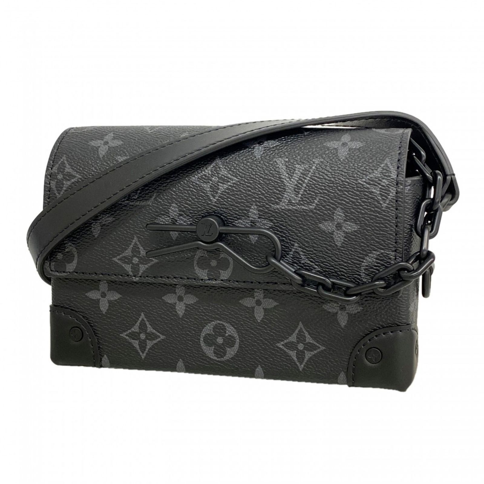 ルイ・ヴィトン(Louis Vuitton) ルイ・ヴィトン ショルダーバッグ モノグラム・エクリプス スティーマー ウエアラブルウォレット M81783 ブラックメンズ レディース