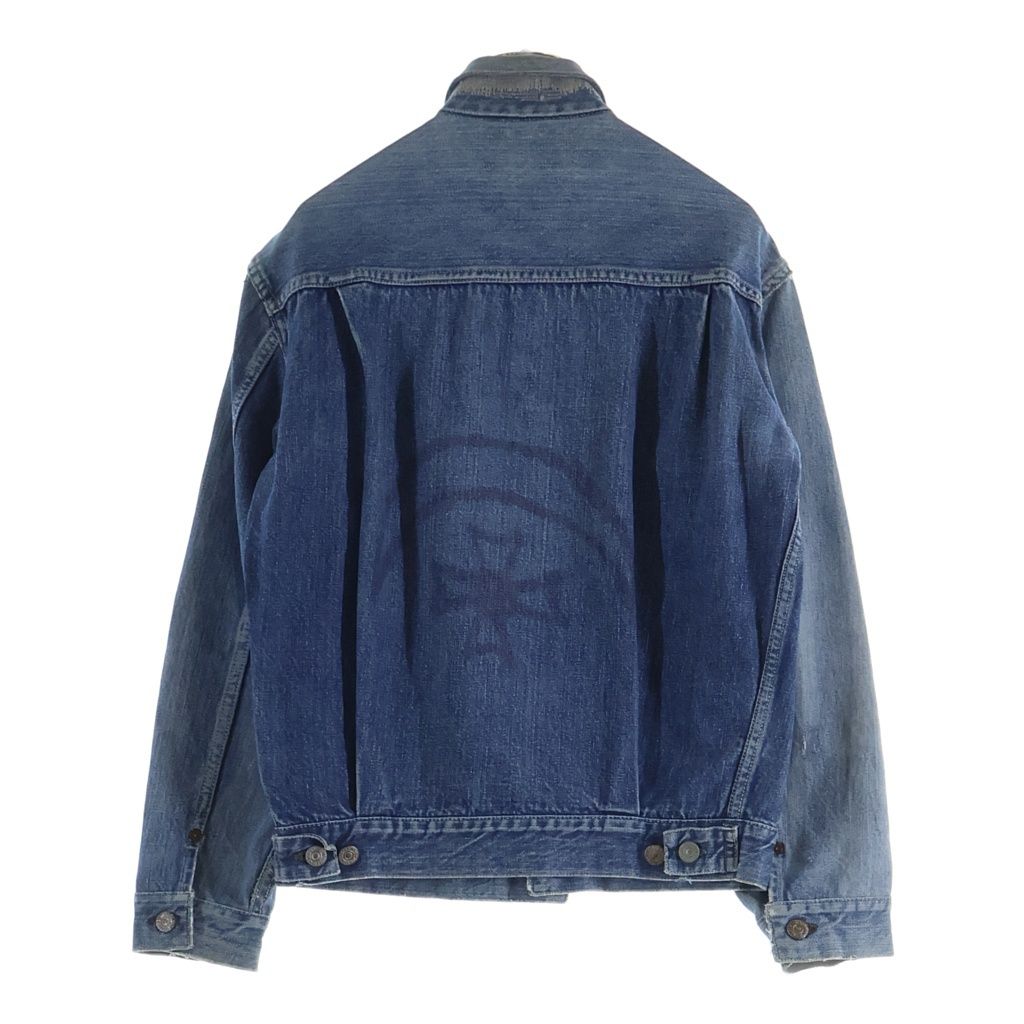 VINTAGE (ヴィンテージ) 50S 507XX 2nd BIG E 革パッチ 片面タブ ボタン裏刻印17 デニムジャケット インディゴ