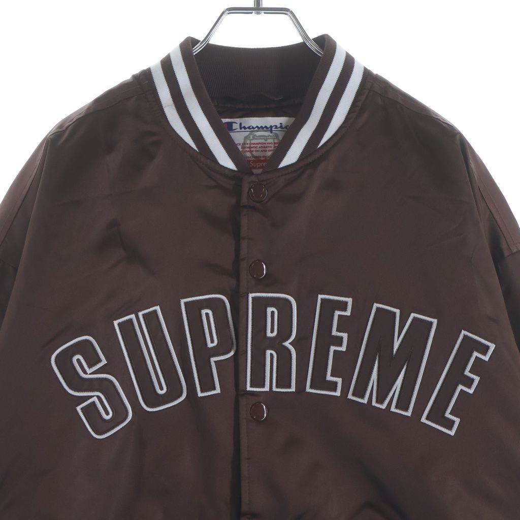 SUPREME (シュプリーム) 26SS ×Champion Satin Varsity Jacket