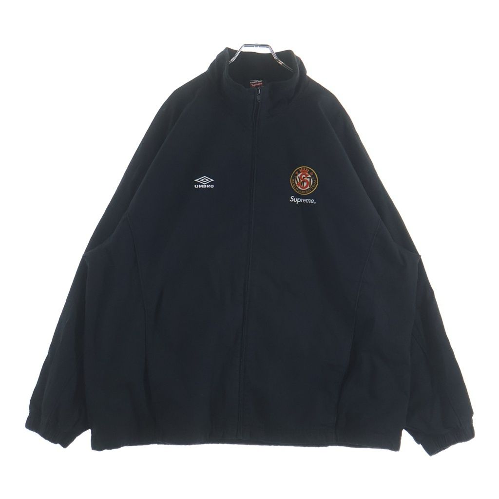SUPREME (シュプリーム) 26SS ×UMBRO Cotton Ripstop Track Jacket アンブロ ジップアップ コットン リップストップ トラックジャケット ブラック